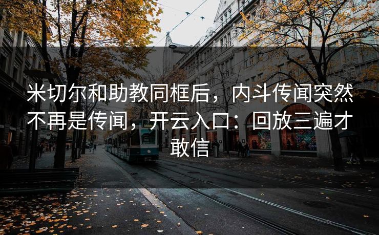 米切尔和助教同框后,内斗传闻突然不再是传闻,开云入口:回放三遍才敢信